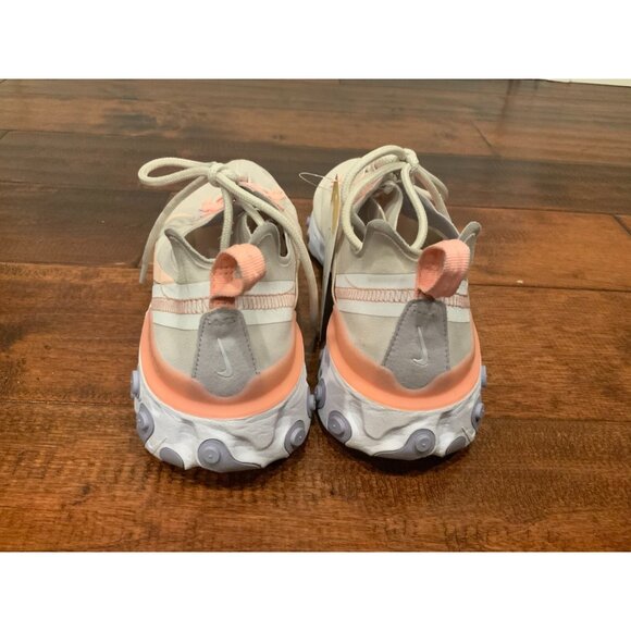 Nike Womens React Element 55 BQ2728-601 White Running Shoes Sneakers Size 9 - Picture 4 of 6